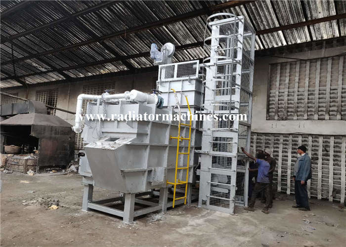 Continuous Gas Fired Aluminum Melting Furnace Max 3000 KG/H Castable Structure