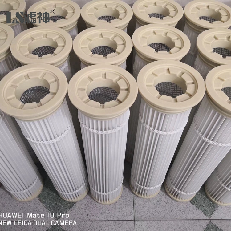 Industrial HEPA Dust Filter Cartridge Cyclone 3 Lugs Flange Collector For Gas Turbine