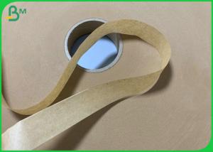 China 28g Brown Kraft Straw Wrapping Paper 27mm Eco - friendly wholesale
