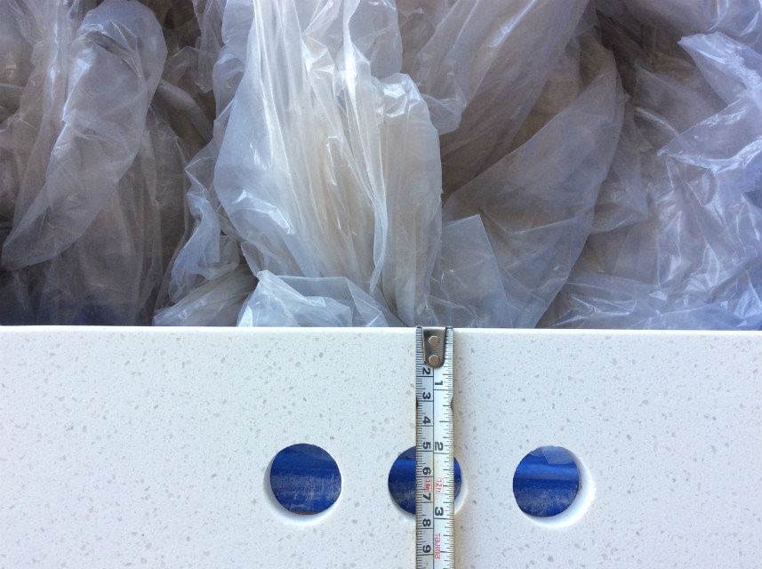 Solid Stone Sparkle Quartz Countertops , Quartz Kitchen Top Heat Resistance