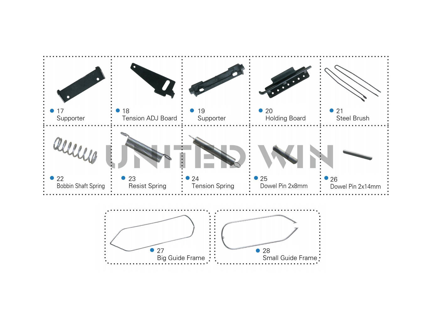 Shuttle Assembly Circular Loom Spare Parts SBY-8506S