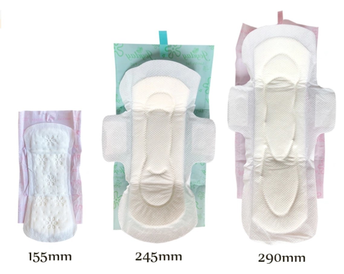 Wingness Long Dry Surface Disposable Soft Natural Sanitary Pads