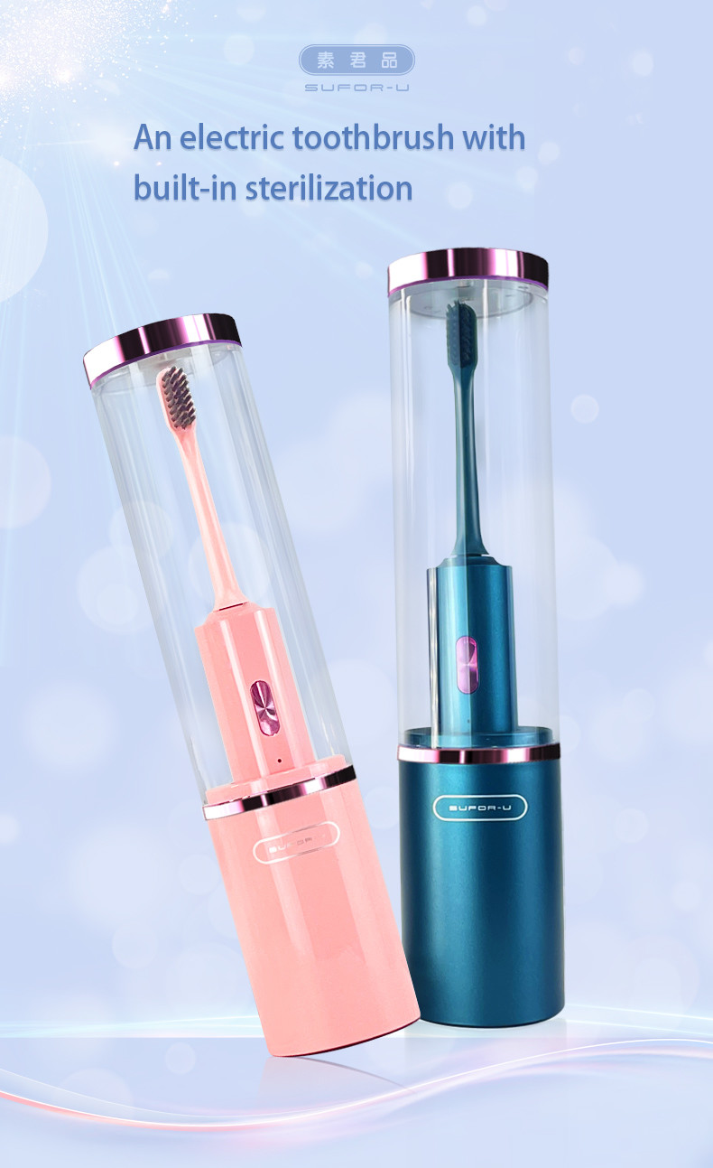 Ultraviolet Sterilization Sonic Electric Toothbrush, 41000 Vpm Soft Bristle For Adult With Uv Cleaning