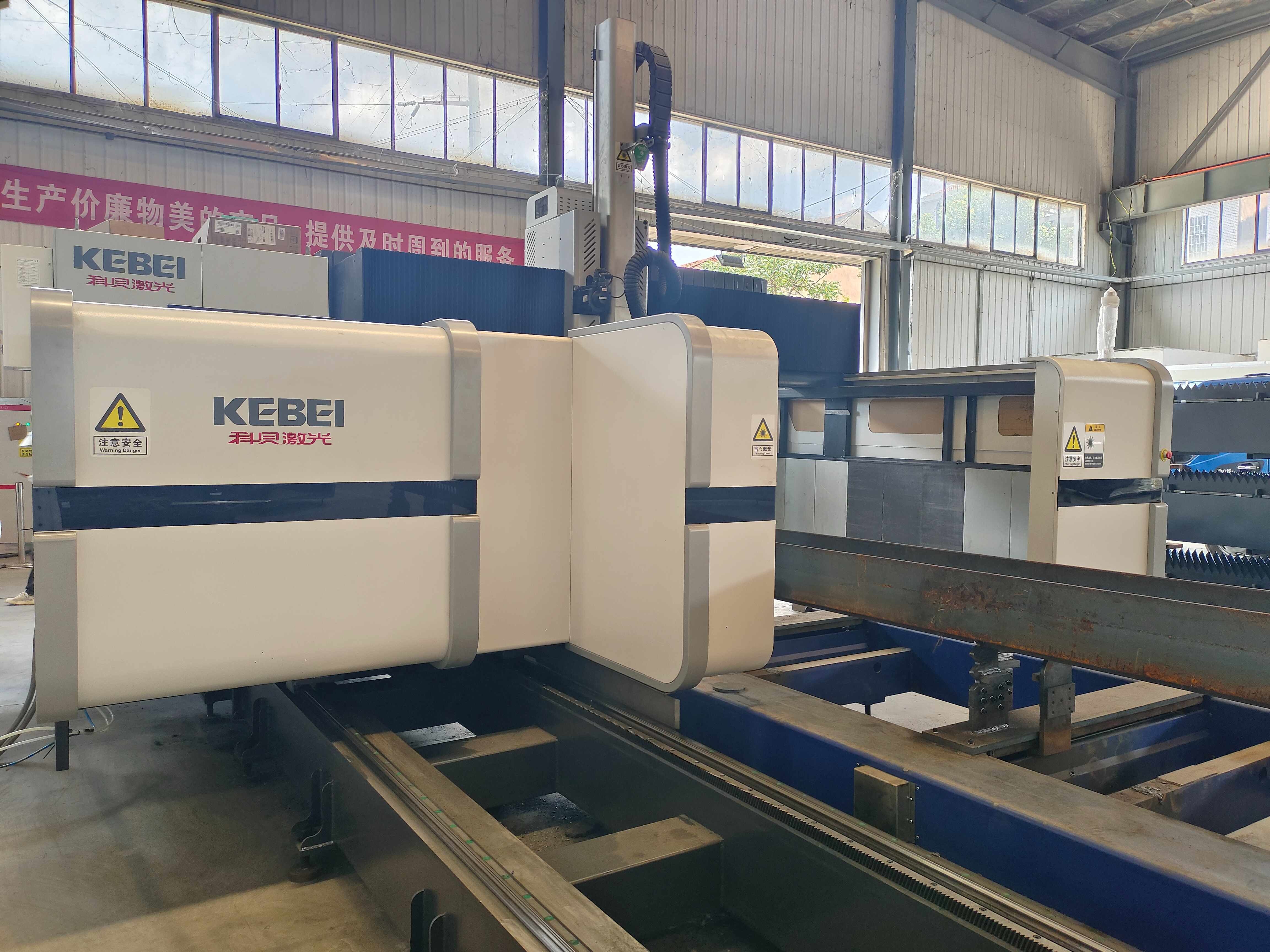 Kebei Intelligent Bevel Pipe Open Structure Steel Fiber Laser Cutter 3d Five-Axis 12KW 24KW 12m I Beam H Beam Laser Cutting Machine