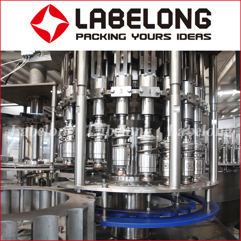 Small Bottle Cooking Oil Filling Capping Machine , 3 In 1 Water Bottling Machine