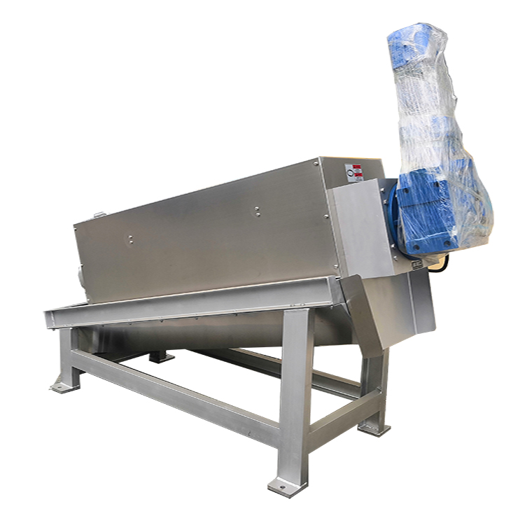 2.2KW Screw Dehydrator , Screw Filter Press For Food Waste Water Treatment