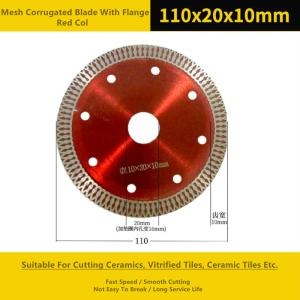 China Steel Core Red 110mm Diamond Cutting Disc Hot Pressed wholesale