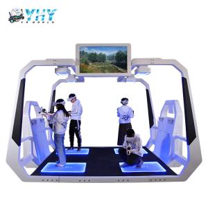 China 4 Players Virtual Reality Shooting Games 9D Simulator VR Battle Standing Platoon wholesale