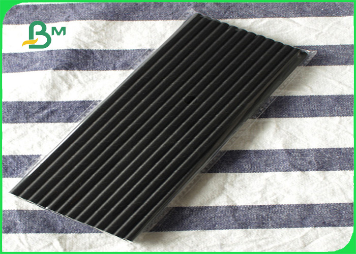 60g Full Printing One Side Black Uncoated Craft Paper 1.5cm Width For Straws