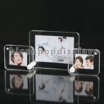 Household Clear Acrylic Photo Stands / Tabletop Photo Display Stands