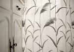 Country Style white window curtains , Embroidered modern bedroom curtains