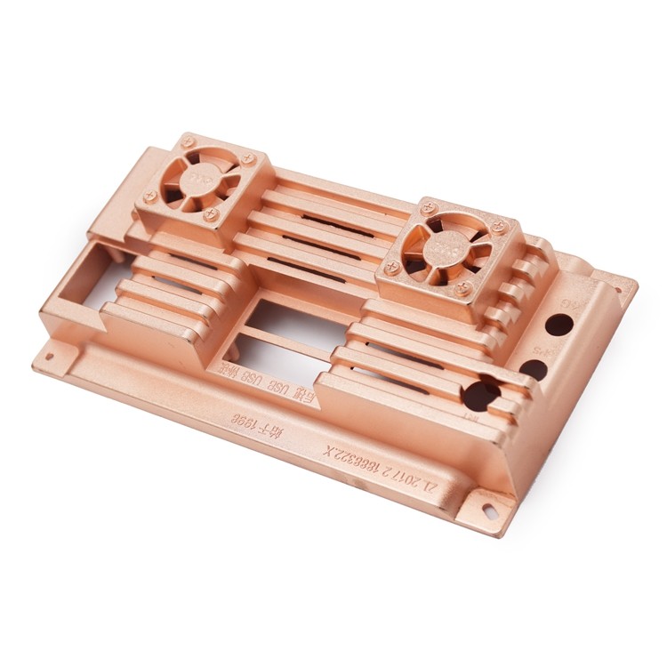 Anticorrosive Zinc Alloy Die Casting Parts Enclosure With Plating Gold Surface