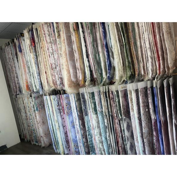 Easily Customizable Luxury 3D Flowers Beaded Embroidery Lace Fabric for Women's Clothing Dance Dresses