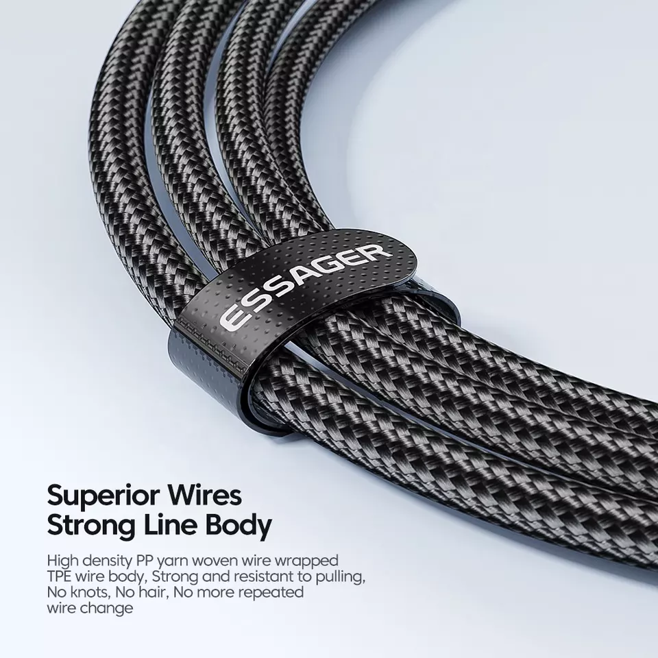 USB2.0 Type C To Type C USB Data Cable Quick Charging 100W 5A 480Mbps Transfer