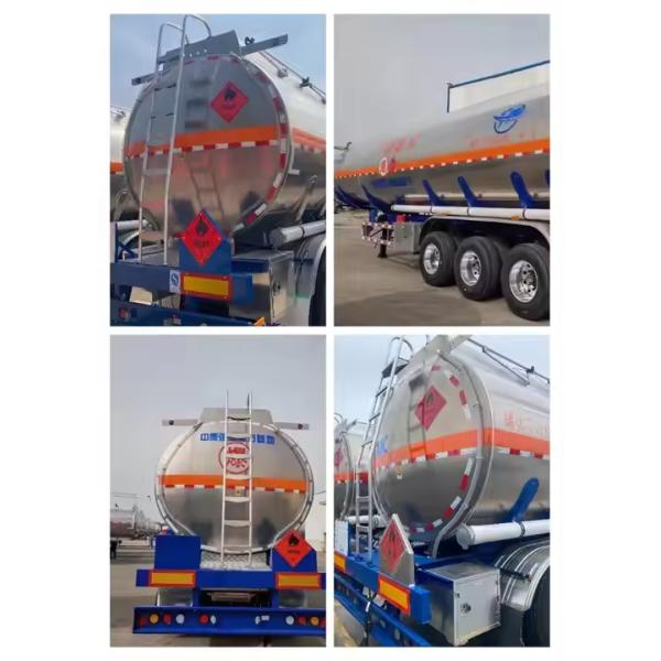3 Axles Steel Petrol Skeleton Gasoline 50000 Liters Fuel Tank Semi Trailer