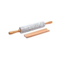 China Cylindrical Gray Marble Rolling Pin with High Heat Resistance Stand wholesale