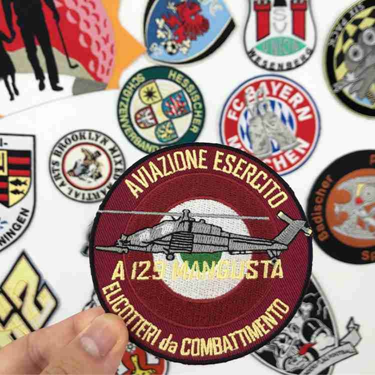 Merrow Border Logo Sports Team Patches Iron On Embroidery Transfers