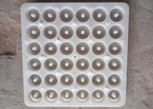 China White Plastic Concrete Spacer Molds 25 * 25 * 6cm For Construction Abrasion Resistance wholesale
