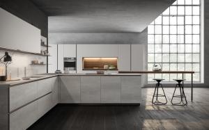 China Melamine Customized Kitchen Cabinet Modern Kitchen Cabinet Stainless Steel Sink wholesale
