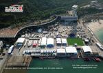 1000 People Outdoor Exhibition Tents With White Roof For Temporary Sport Events