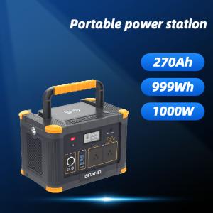 China 999wh Portable Solar Generator Power Station Lithium LiFePO4 Battery 500W 1000W wholesale