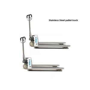 China Heavy Duty 2 ton Stainless Steel Manual Hand Pallet Truck with 2.9 inches Lowered Height wholesale