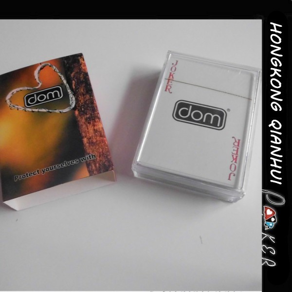 PRINTED CUSTOMIZED PROMOTIONAL PLAYING CARDS FOR ADVERTISING PURPOSE WITH PLASTIC BOX