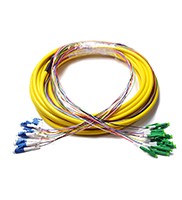 Outdoor Pre Terminated Fiber Optic Cable LC E2000 APC With Pulling Sock