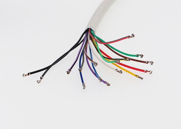 IP67 RJ45+AUDI+VIDEO+Terminal block+DC Jack whitle multi function security camera cable