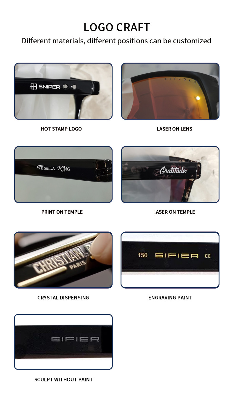 Customized Designer Acetate Sunglasses Trendy Shape Colorful