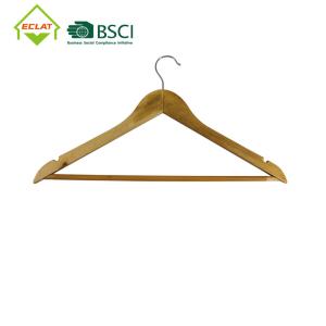China 44.5x23.5x1.2cm Heavy Duty Skirt Solid Wood Hangers wholesale