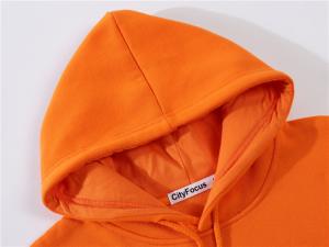 China Windproof 100% Cotton 240gsm Athletic Pullover Hoodie Anti Shrink wholesale