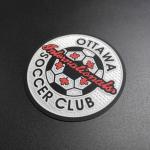 Custom Heat Press Appliques 3D Silicone Embroidered Logo Patches