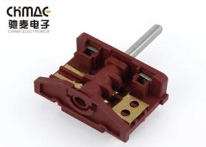 China Metal Shafts Oven Rotary Switch Brass Terminals Pa66 16A 10,000CYCLES wholesale