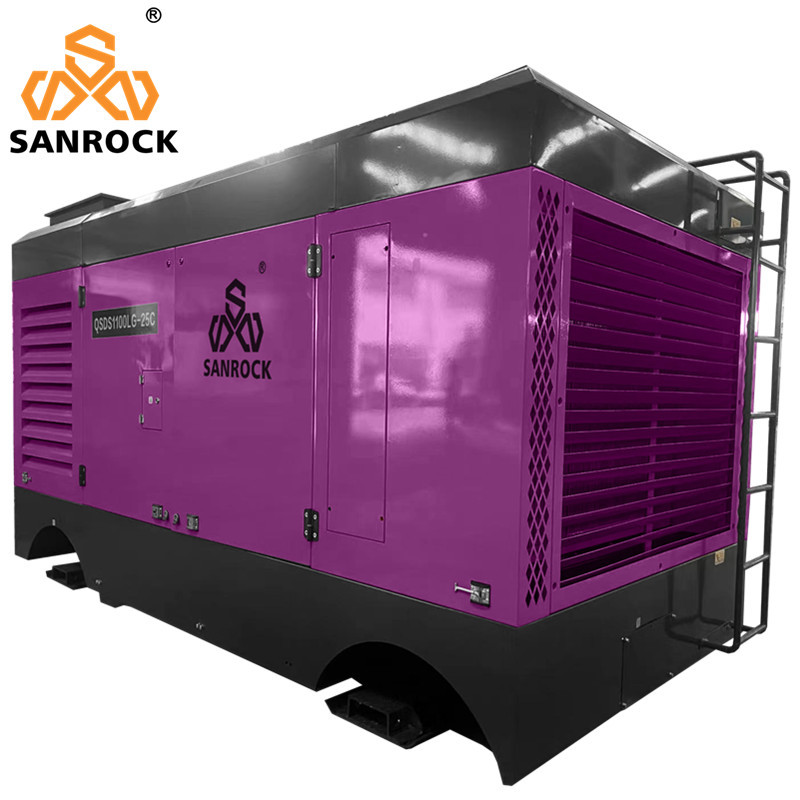 Stationary Mining Screw Air Compressor Machine High Pressure Water Well Air Compressor