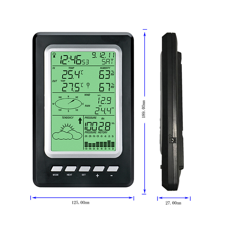 Outdoor Temperature Range Wireless Weather Station With OBM Support