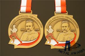 China Customised 3D Mold Relief Soft Enamel Medals Personlized Shape 60*3MM wholesale