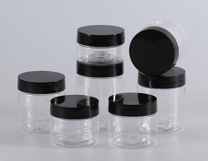 100ml 150ml Clear Food Storage Containers HDPE Plastic Airtight Storage Jars