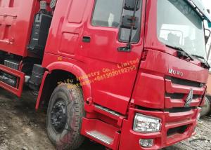 China HOWO 375 Big Bucket Used Dump Truck 30T 40T Red Color 8426x2497x3395mm wholesale