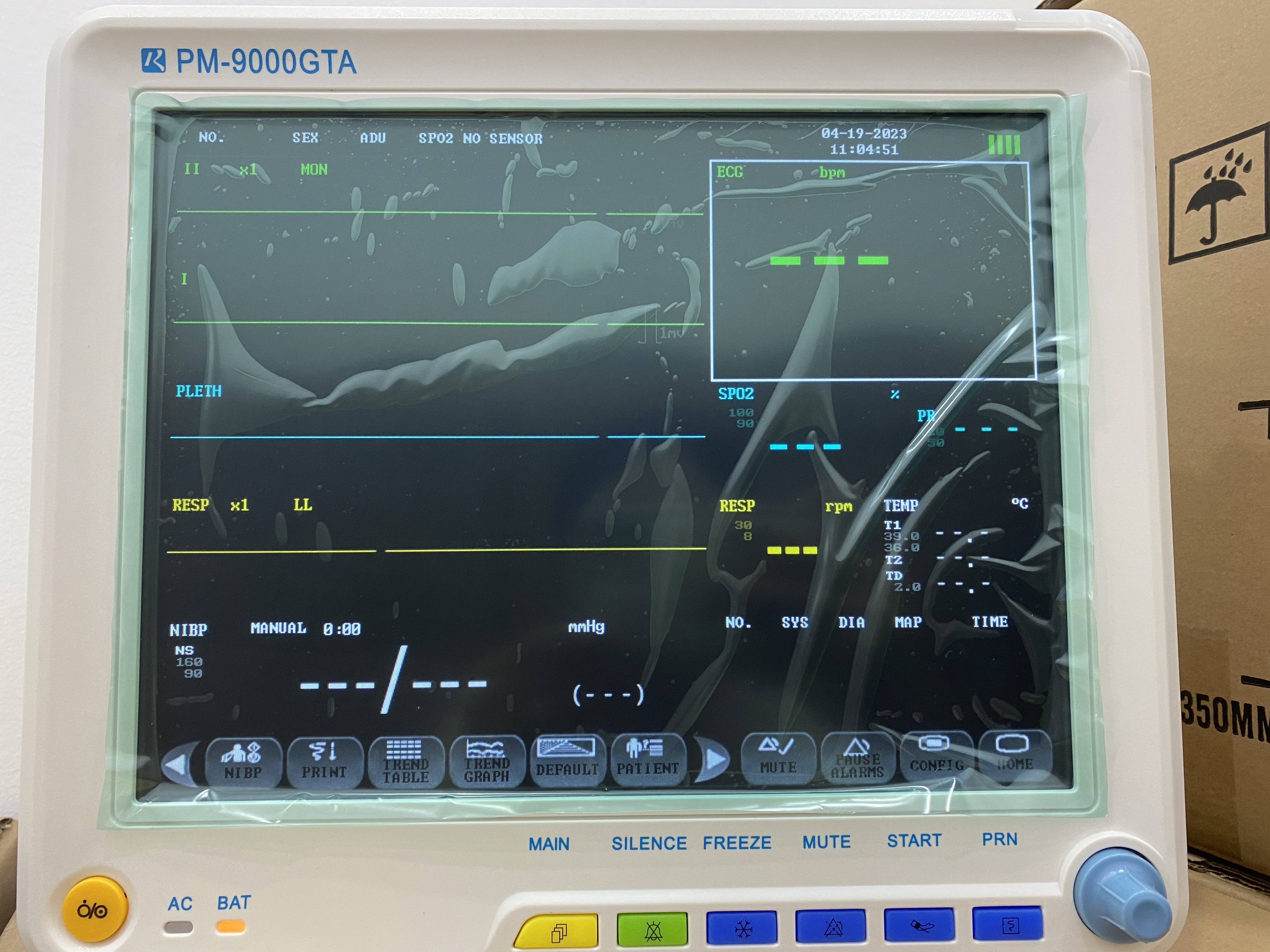 Ambulance Emergency 6 Parameters Multi Parameter Patient Monitor 12.1 Inch