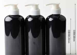 China 300ml PET Black Boston Round Bottles Hand Lotion Bottle With Childproof And Tamper wholesale