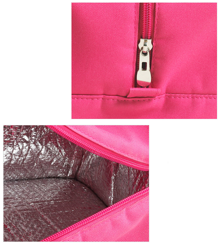 Insulated Lunch Cooler Bags 8mm PE Sponge 21x15x15 CM With Shoulder Strap