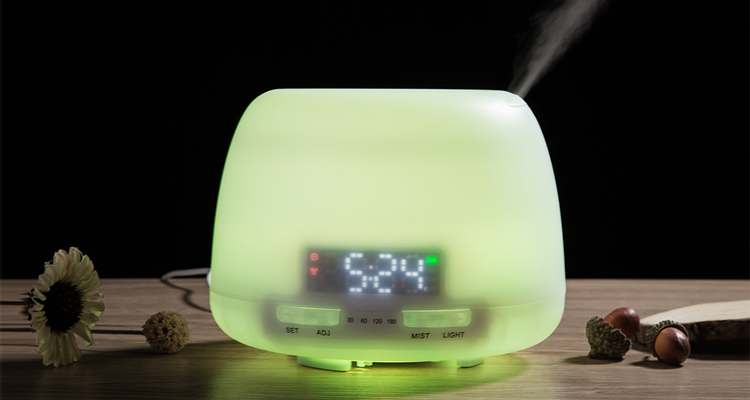 400ml Electric Cool Mist Essential Oil Diffuser Alarm Clock