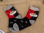 2015 Korean popular christmas santa claus design cosy cotton winter dress socks