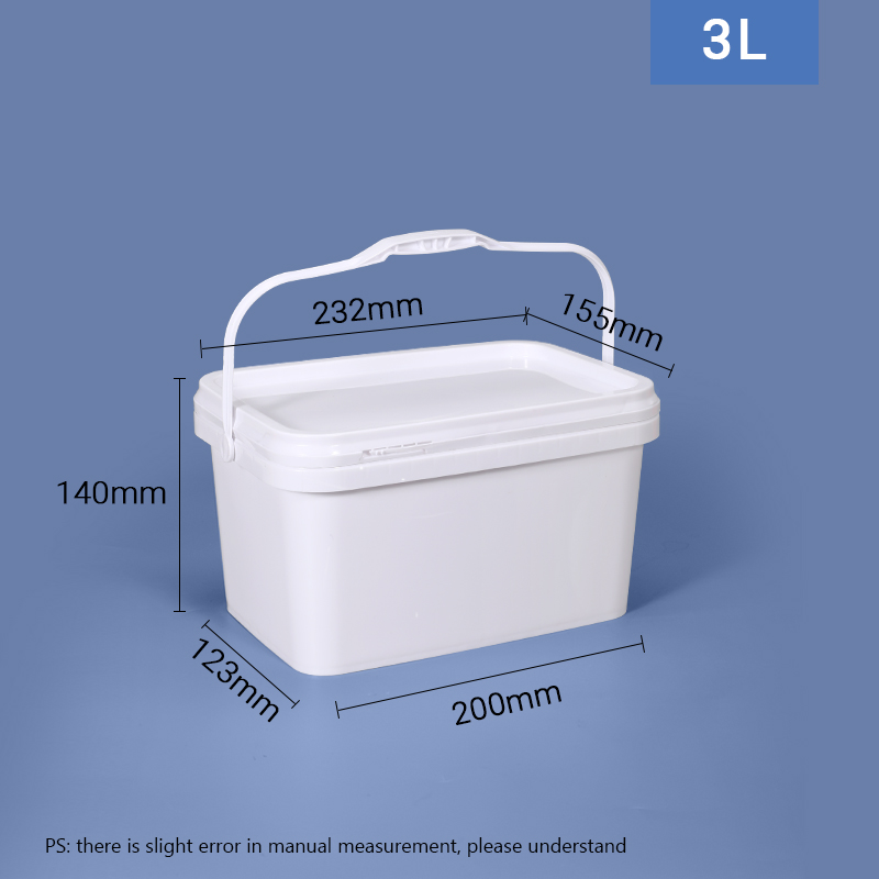 Durable Food Grade Empty Plastic Buckets With Handle and Lids for Packaging Solutions