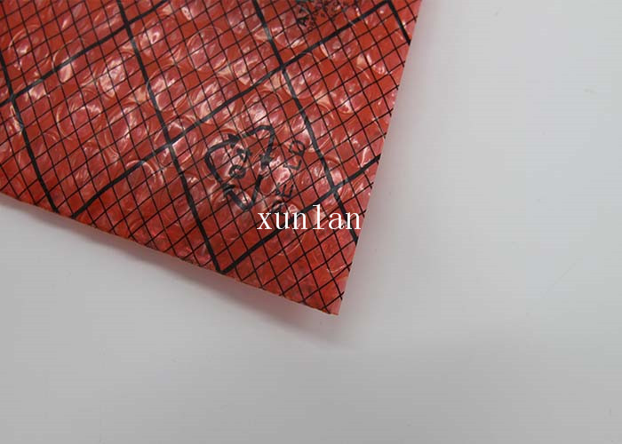 Flat Shiny Printed Bubble Mailers Red For Long - Distance Transportation