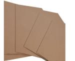 Virgin Wood Pulp Corrugated Cardboard Sheet High Performance Brown Color