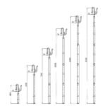 Container Lashing Equipment Operating Rod Aluminum Twist Lock Telescopic Tube