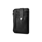 Minimalist Thin Leather Credit Card Holder Size 80 * 110 Mm Travel Carry