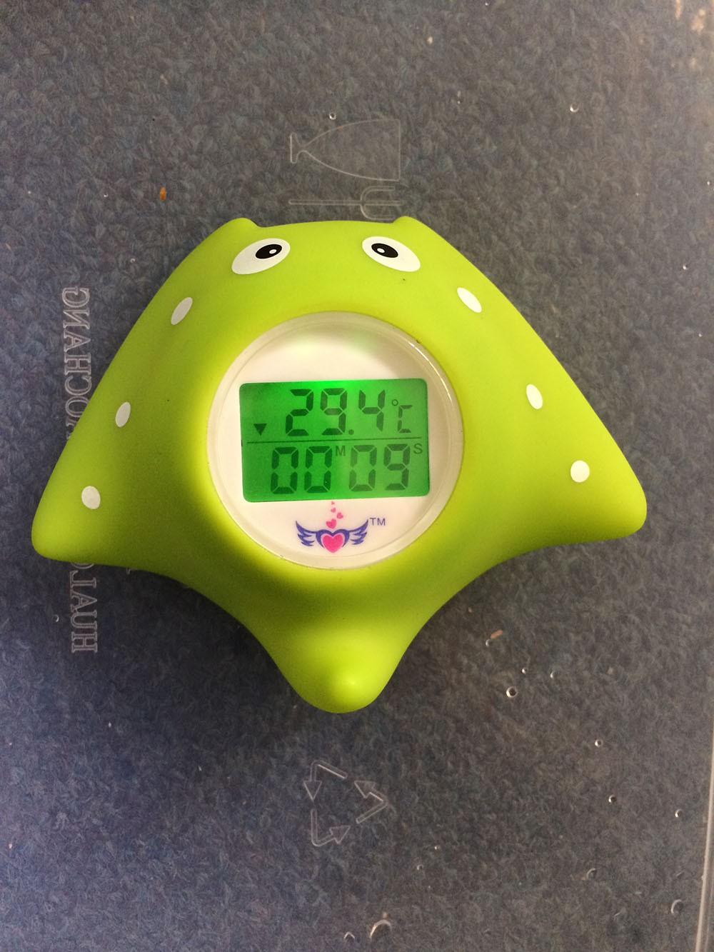 MTY-03 Cartoon mobula water thermometer Plastic Baby Infant Bath Tub Thermometer with LCD backlight